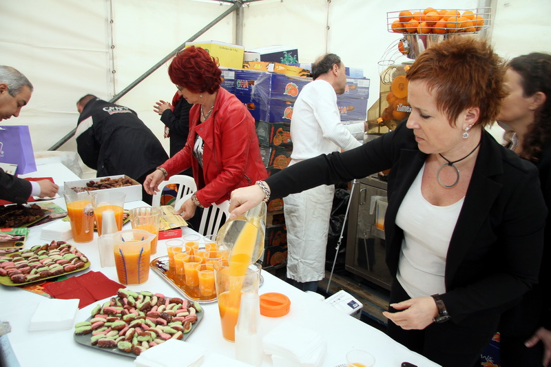 Les oranges maltaises ont été à l'honneur (Photo Robert Poulain)