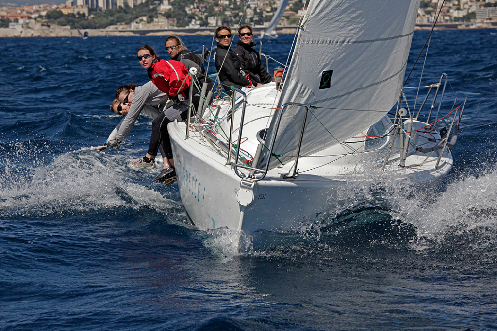 Les gagnantes de la régate 2014 en pleine action (Photo D.R.)