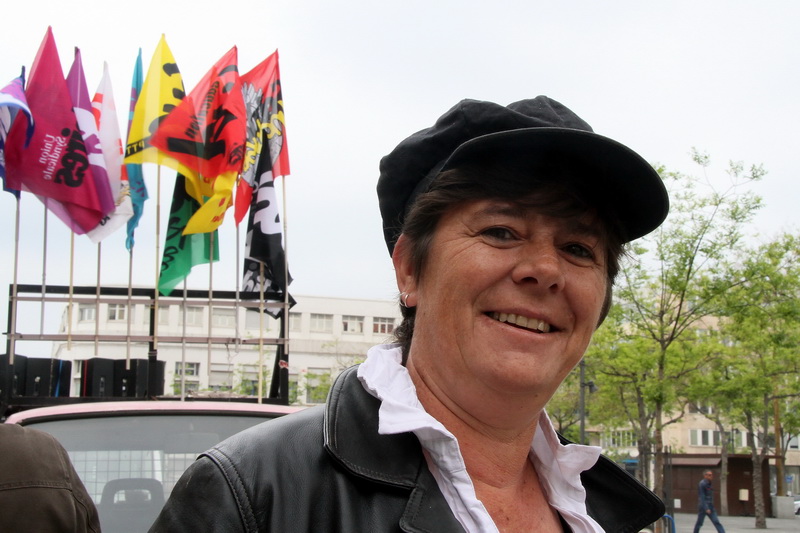 Hélène Ohresser, secrétaire départementale Solidaires 13 (Photo Robert Poulain)