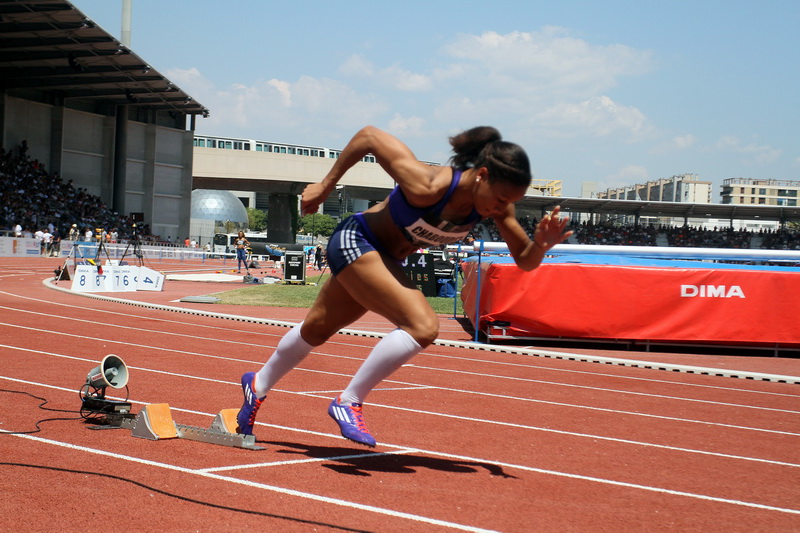La française Aurélie Chaboudez (400m haies) a également réalisé les minima pour Pékin (Photo Robert Poulain)
