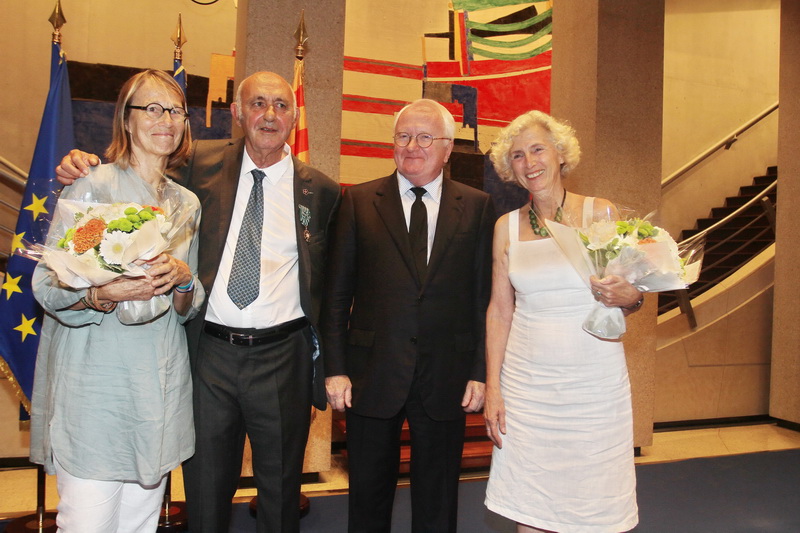 Françoise Nyssen, Jean Kéhayan, Michel Vauzelle et Nina Kéhayan (Photo Robert Poulain)