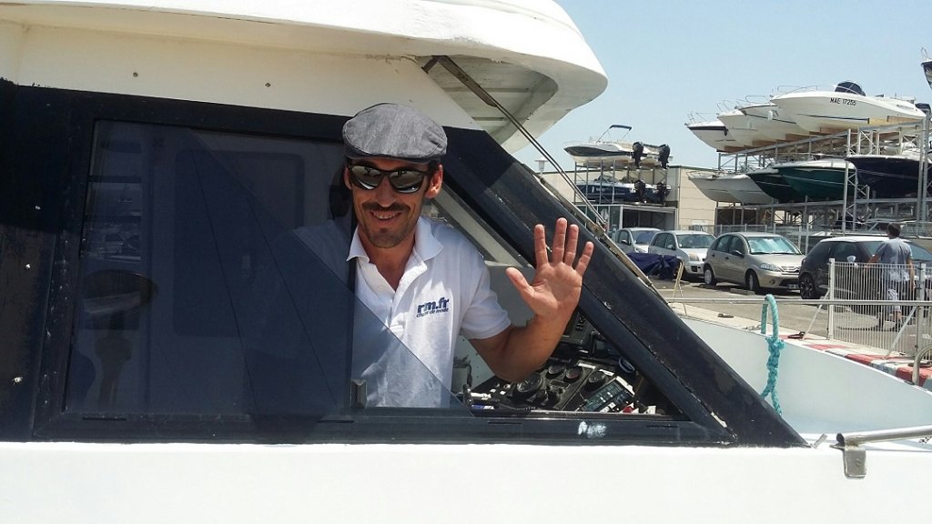 Le capitaine de la navette (Photo P.M.-C.)