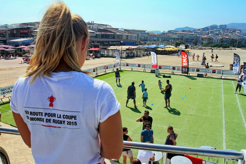 En route pour la Coupe du monde de rugby 2015 (Photo Robert Poulain)