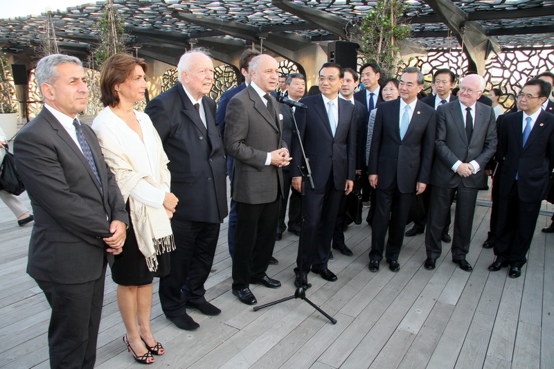 De nombreuse personnalités politiques et économiques étaient présentes au Mucem pour accueillir le Premier ministre Chinois (Photo Robert poulain)