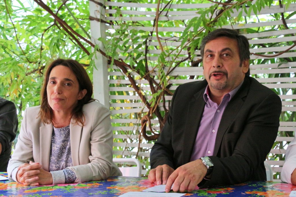 Sophie Camard, EELV et Jean-Marc Coppola, PCF (Photo Philippe Maillé)
