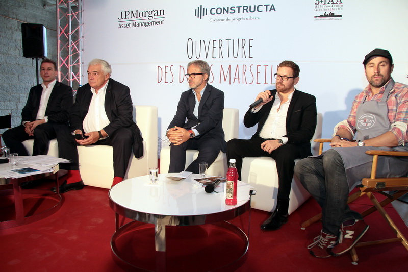 Denis Carlier,  Marc Pietri, Alfonso Femia, Emmanuel Duchange et le fondateur de 