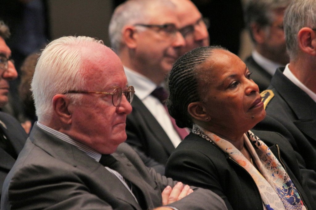 Michel Vauzelle le président de la région Paca et la Garde des sceaux Christiane Taubira (Photo Philippe Maillé)