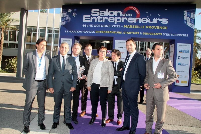 Martine Pinville, secrétaire d’État chargée du Commerce, de l'Artisanat, de la Consommation et de l’Économie Sociale et Solidaire a participé à la première édition du Salon des Entrepreneurs Marseille Provence (Photo Robert Poulain)