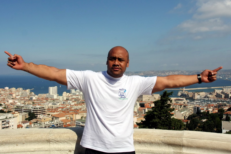 L'immense Jonah Lomu a posé ses valises à Marseille en 2009. (Photo Robert Poulain)