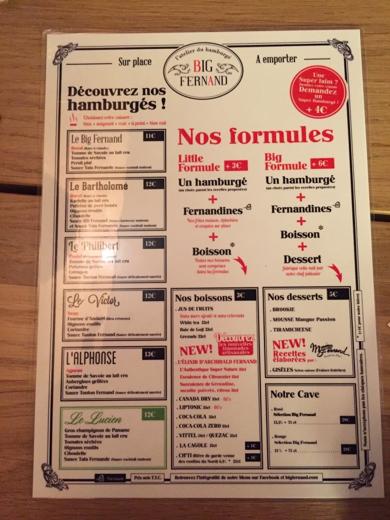 La précieuse carte de Big Fernand (Photo J.H.)