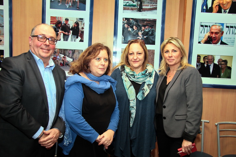 Anita Mazor, Consul Général d’Israël à Marseille entourée de Raymond Arouch, Martine Yana et Caroline Pozmentier (Photo Robert Poulain)
