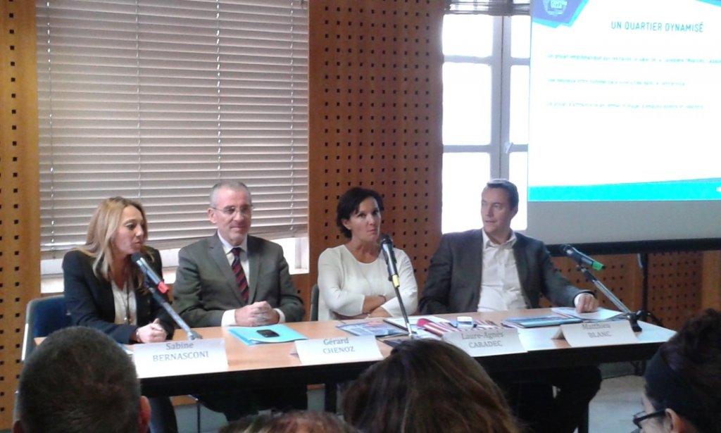 Sabine Bernasconi, Gérard Chenoz, Laure-Agnès Caradec et Matthieu Blanc ont présenté ce vendredi 4 décembre Le pôle 