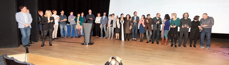 Les lauréats du Primed et les membres du jury (Photo Robert Poulain)