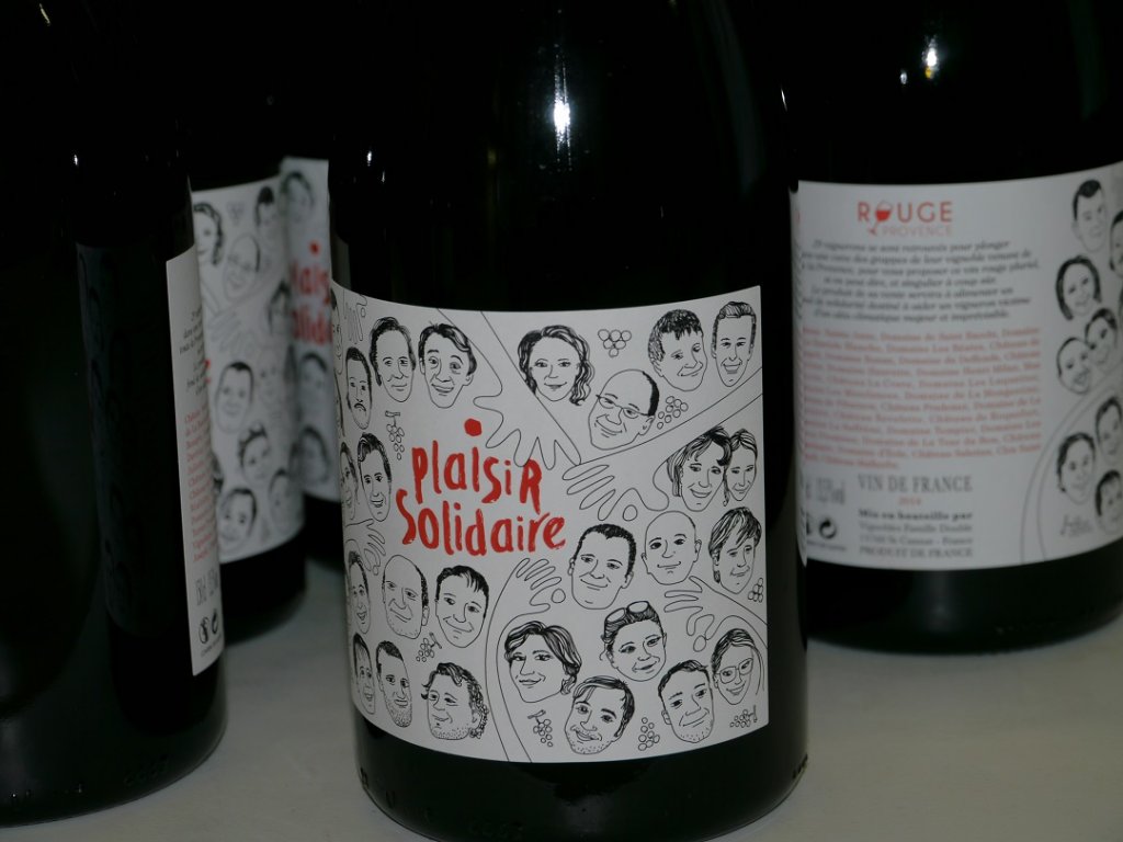 Une étiquette pour le moins originale habille désormais 1500 magnums (Photo M.E.)