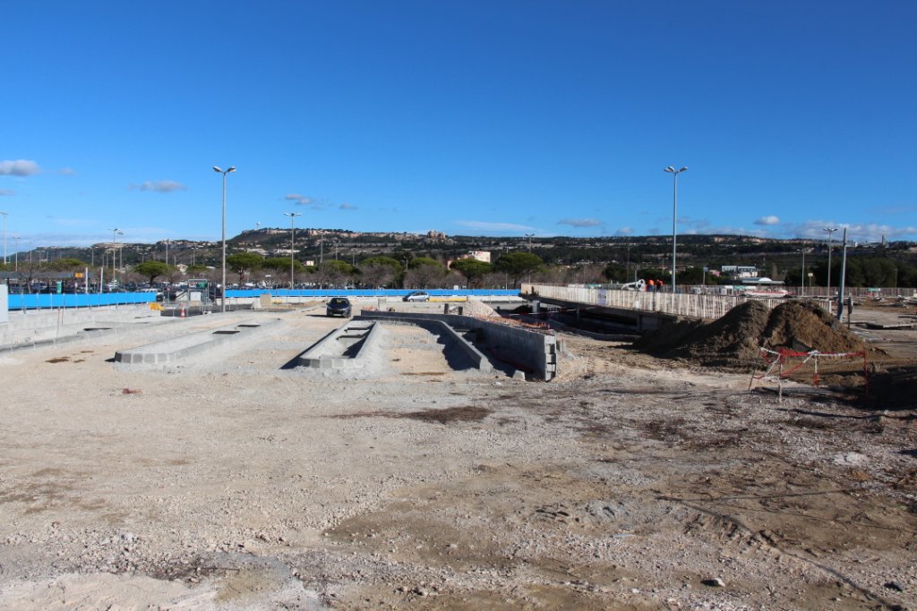 Les travaux en cours à l'aéroport (Photo Philippe Maillé)