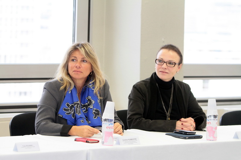 Caroline Pozmentier (LR), adjointe à la sécurité de la ville de Marseille et vice-présidente de la région Paca et la sénatrice Sophie Joisssains, UDI, vice-présidente de la région Paca (Photo Robert Poulain)