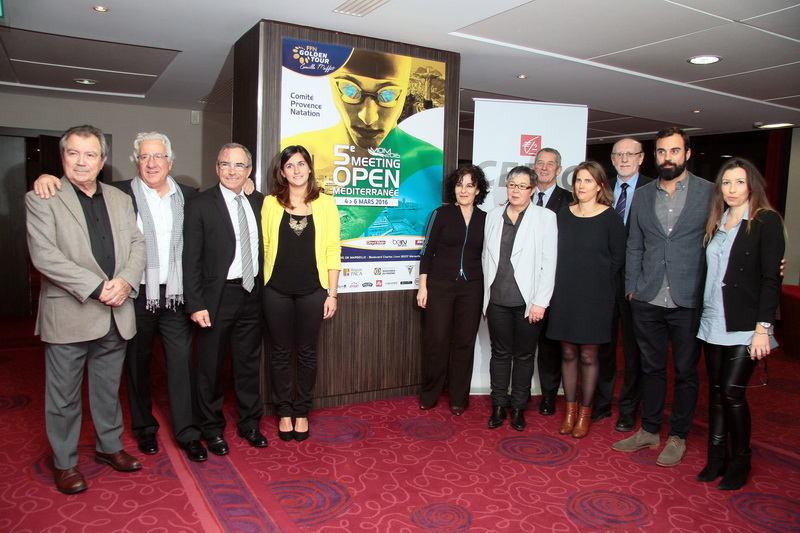 Les partenaires du 5e meeting Open Méditerranée  (Photo Robert Poulain)