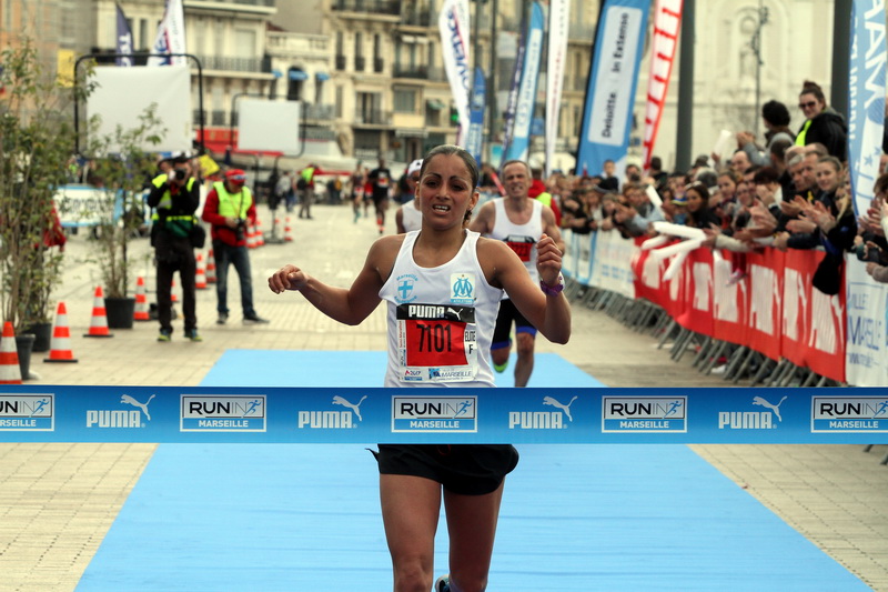 Fatima Korichi 	 a remporté  le semi-marathon  (Photo Robert Poulain)