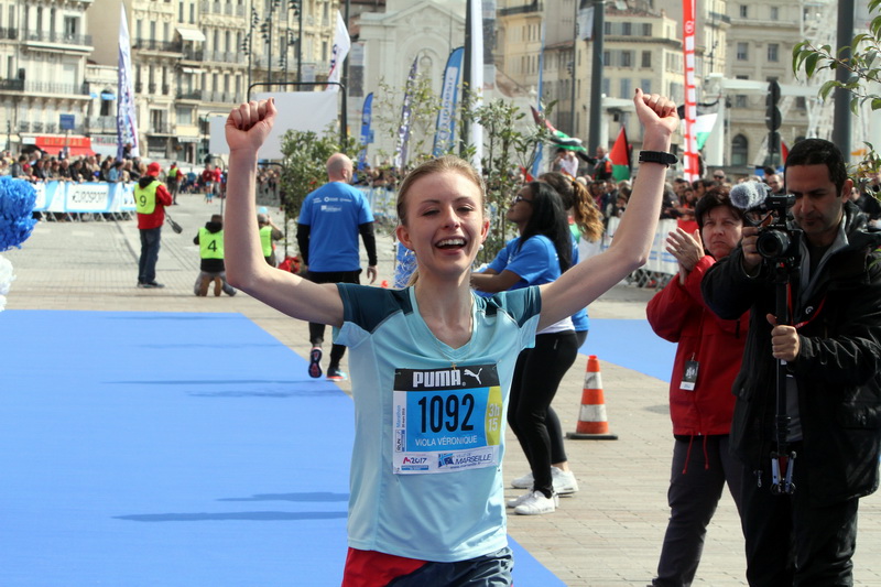 Chez les féminines Viola Walther a remporté le marathon (Photo Robert Poulain)