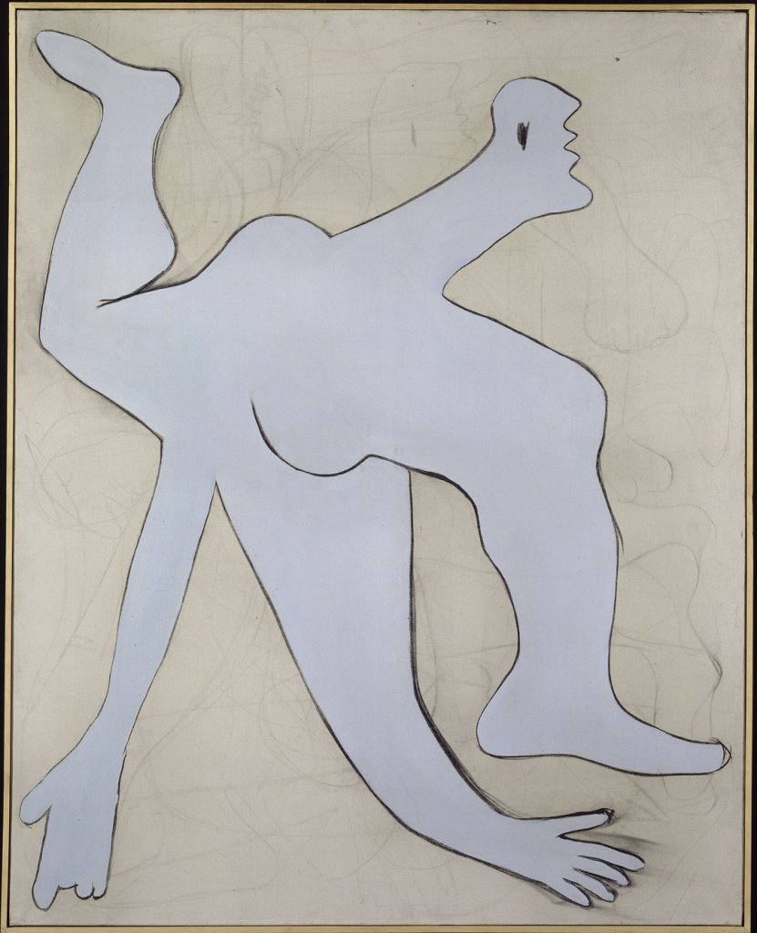 8. Pablo Picasso, L'acrobate bleu, novembre 1929 Fusain, huile sur toile 162 x 130 cm / AM 1990-15 Centre Pompidou MNAM-CCI, Paris, dépôt du musée Picasso Paris / Photo © Centre Pompidou, MNAM-CCI, Dist. RMN-Grand Palais / Philippe Migeat © Succession Picasso 2016