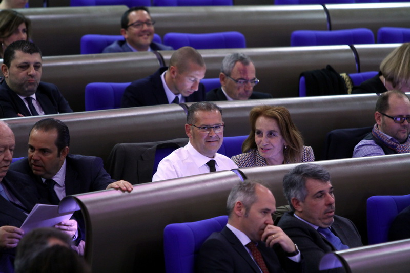 Yves Moraine (LR), le président (LR) de la métropole et maire de Marseille, Jean-Claude Gaudin, Bruno Gilles et Danielle Milon (Photo Robert Poulain)