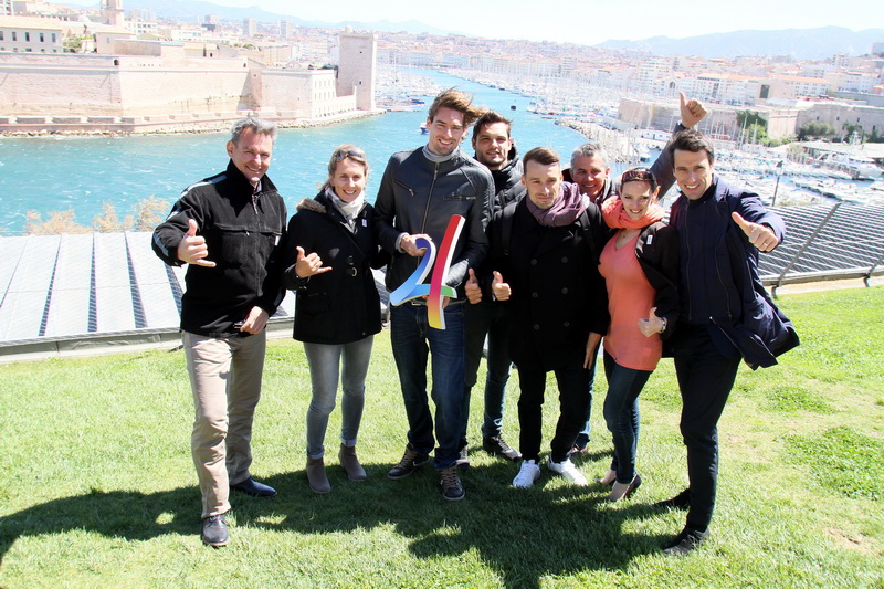 Les sportifs  (Photo Robert Poulain)