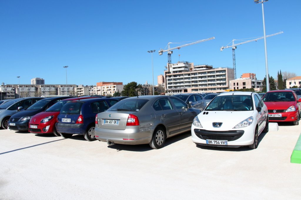Le parking relais de Sainte-Marguerite-Dromel (Photo Philippe Maillé)
