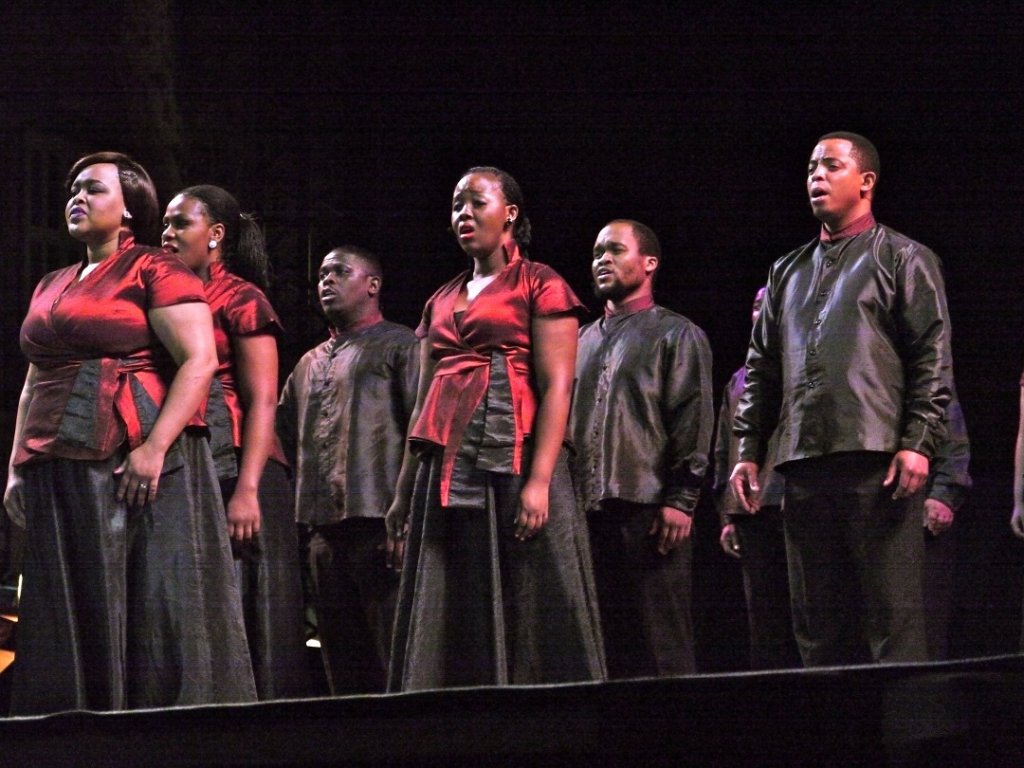 Les African Angels ont enchanté et bouleversé leur auditoire au fil d’un concert construit pour couvrir un large répertoire (Photo M.E.) Les African Angels ont enchanté et bouleversé leur auditoire au fil d’un concert construit pour couvrir un large répertoire (Photo M.E.)