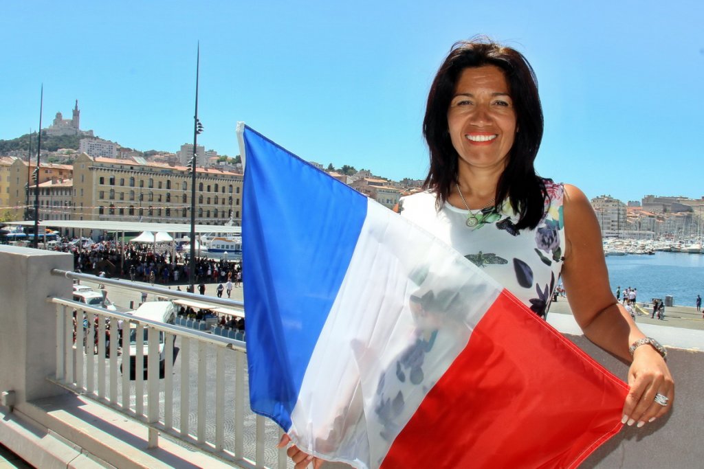 La sénatrice socialiste Samia Ghali maire des 15/16 à Marseille (Photo Robert Poulain)