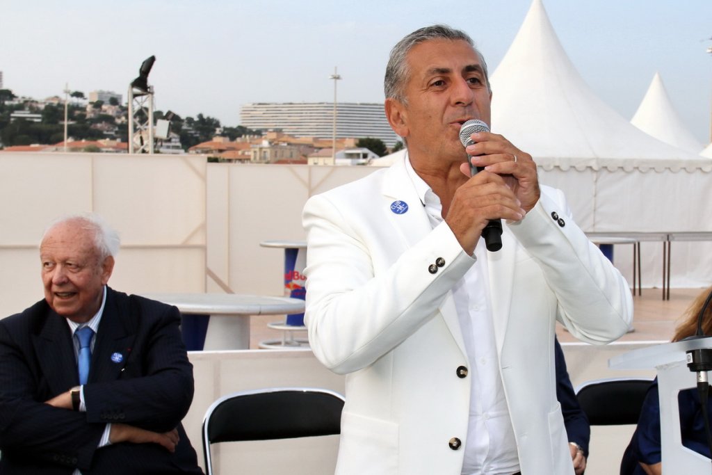 Didier Parakian, initiateur du Club-M-Ambassadeurs et Jean-Claude Gaudin  (Photo Robert Poulain)