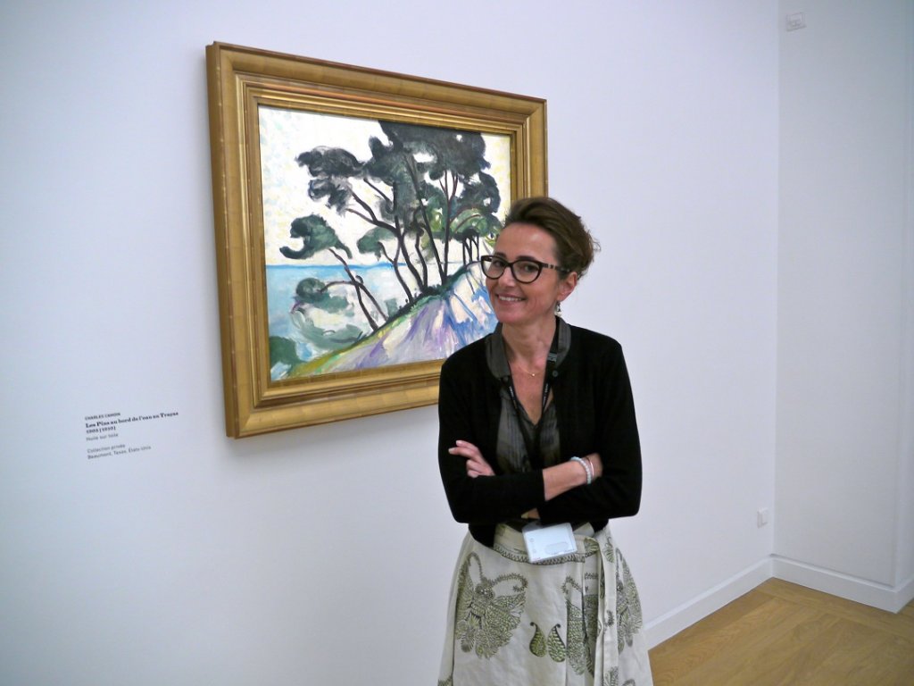 Claudine Grammont, historienne de l’art et petite fille de Charles Camoin. (Photo M.E.)
