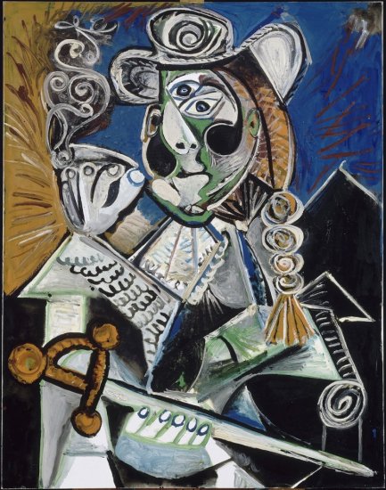Pablo Picasso, Le matador, Mougins, 4 octobre 1970 Huile sur toile 145,5 x 114 cm / MP 223, 13690 Musée Picasso-Paris / Photo © RMN-Grand Palais (musée Picasso de Paris) / Jean-Gilles Berizzi © Succession Picasso 2016