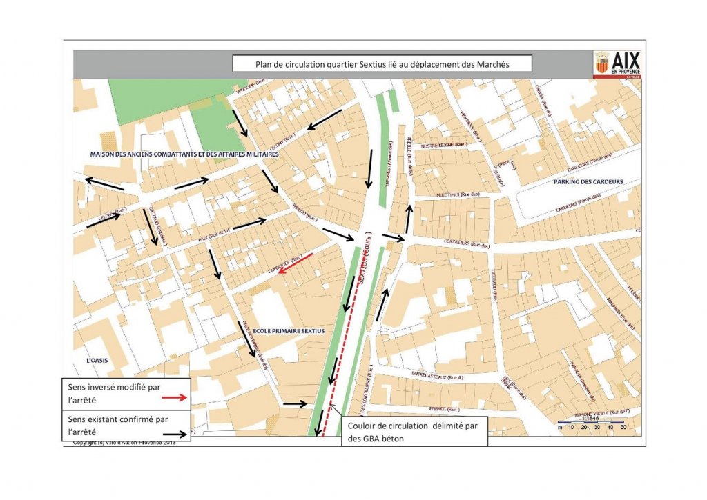 Plan de circulation et transferts des marchés