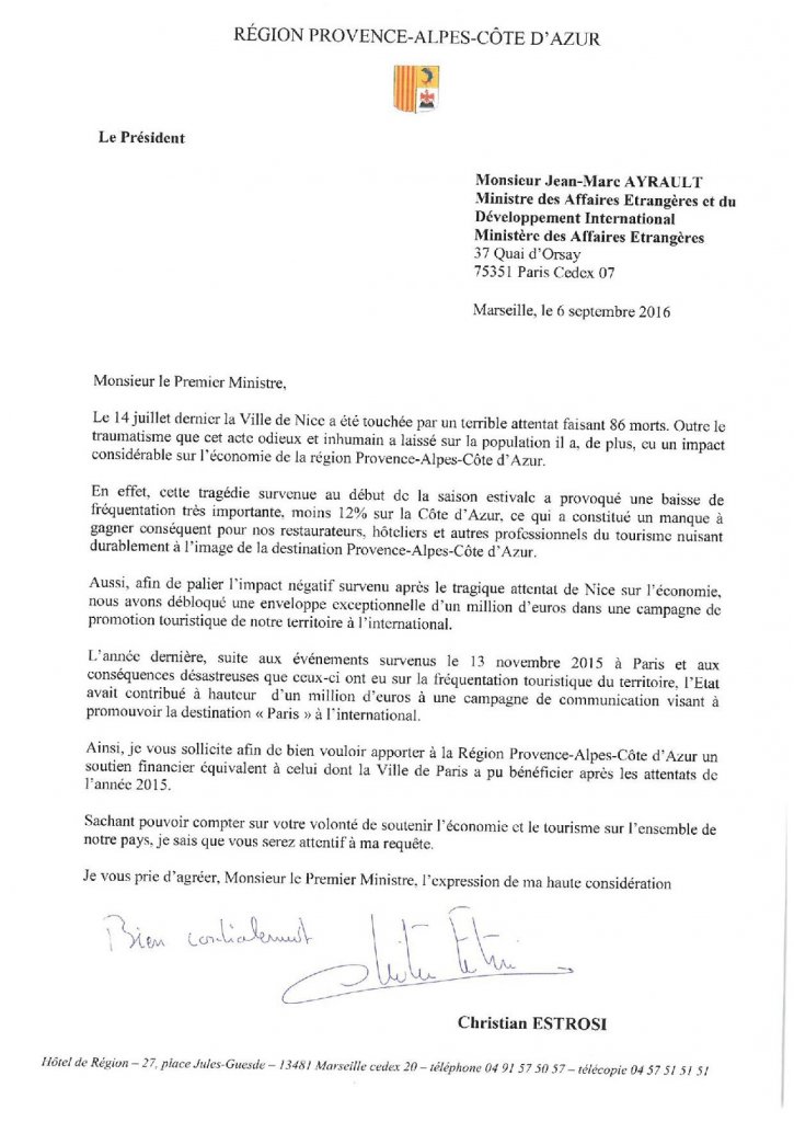Christian Estrosi avait sollicité Jean-Marc Ayrault dans un courrier