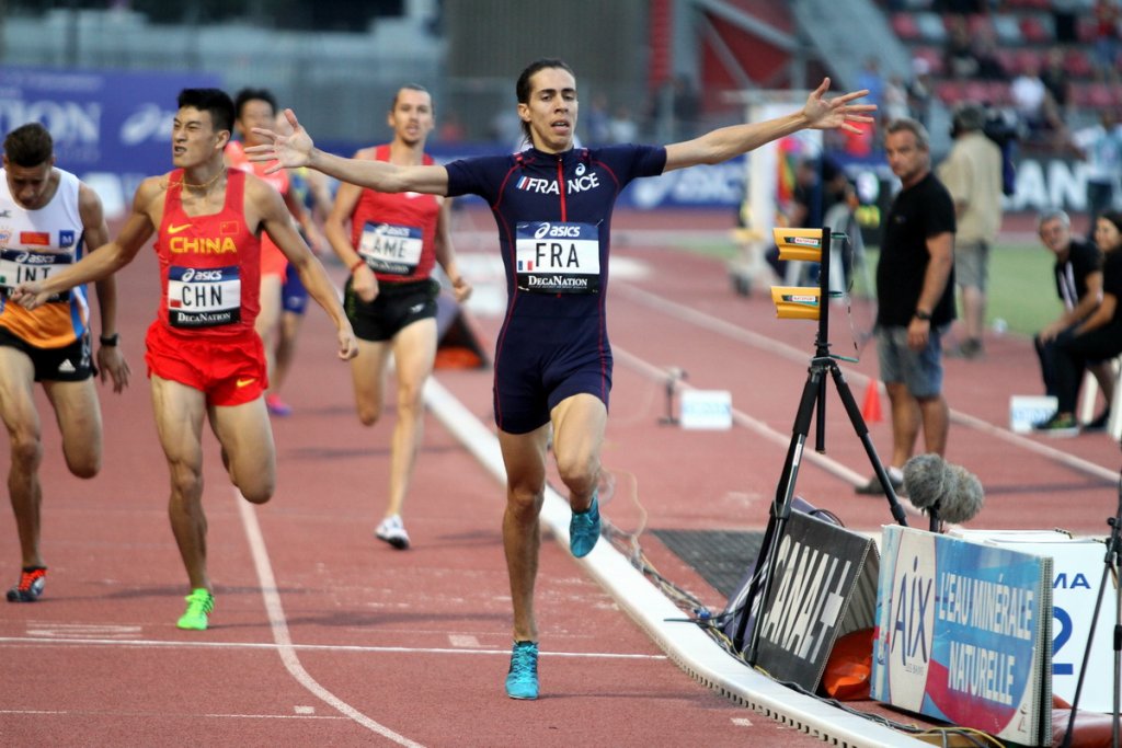 Samir Dahmani remporte le 800m (Photo Robert Poulain)