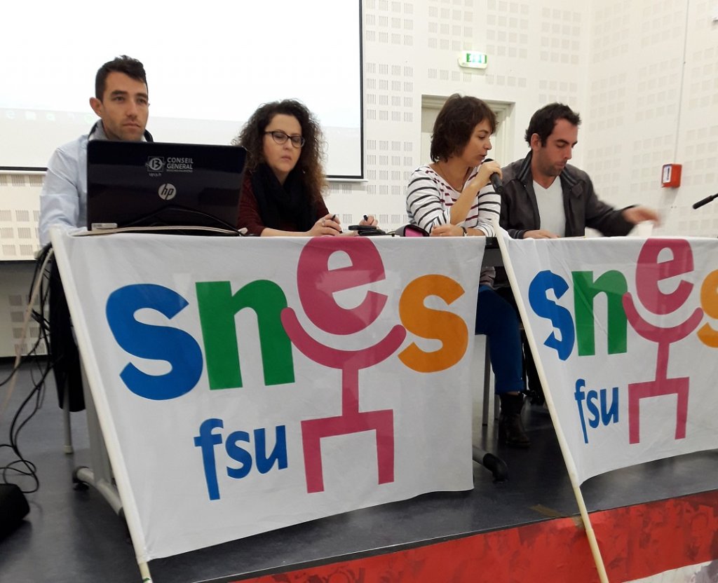 Caroline Chevé, Secrétaire Académique adjointe du SNES et Professeur de Philosophie au Lycée Saint-Exupéry de Marseille (Photo D.R.))