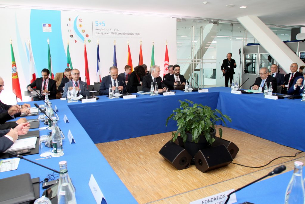 La réunion du dialogue du 5+5 avait pour objectif d'évoquer les crises régionales et la lutte contre le terrorisme et la radicalisation (Photo Robert Poulain)