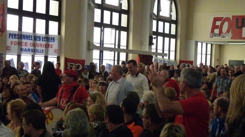 Salle comble pour le lancement de la campagne de FO territoriaux (Photo M.C.)