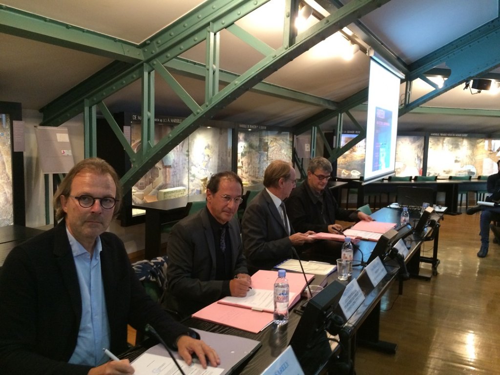 Yvon Berland président d'AMU a signé 3 nouvelles conventions avec la Fondation Vasarely, la Drac et le Mucem  (M.B.)