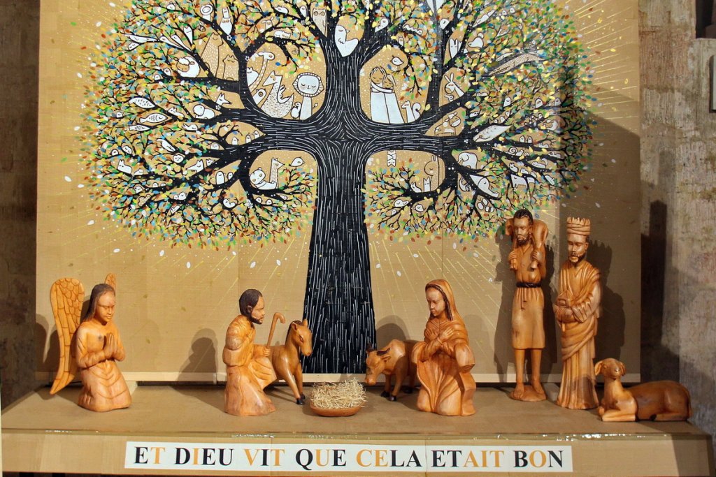 Crèche de l'église Saint-Ferréol-Les-Augustins sur le Vieux-Port de Marseille (Photo Robert Poulain)