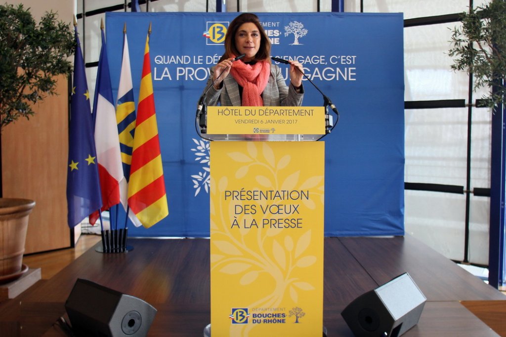 Martine Vassal a présenté ses vœux à la presse (Photo Robert Poulain)