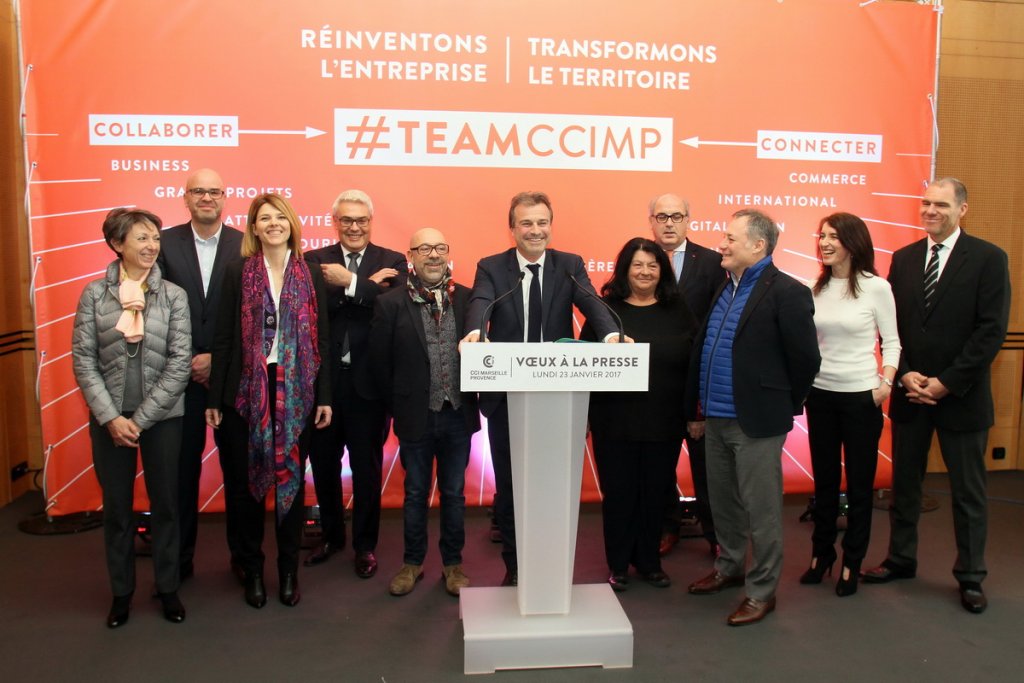 Jean-Luc Chauvin, le nouveau président de la CCIMP et ses vice-présidents ont présenté leur feuille de route