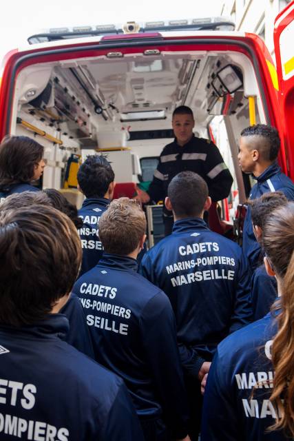 Les cadets du Bataillon de marins-pompiers de Marseille (Photo BMPM)