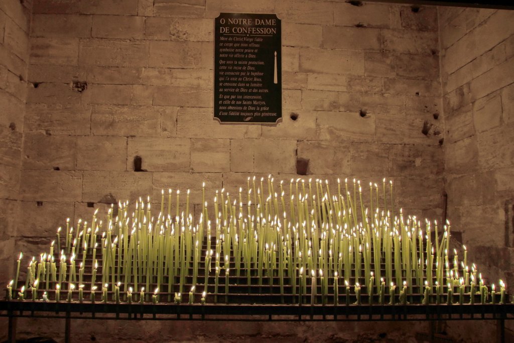 Les cierges verts (Photo Robert Poulain)