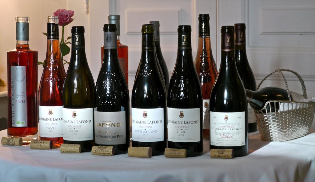 La gamme des vins du Domaine Lafond-Roc Epine. (Photo M.E.)