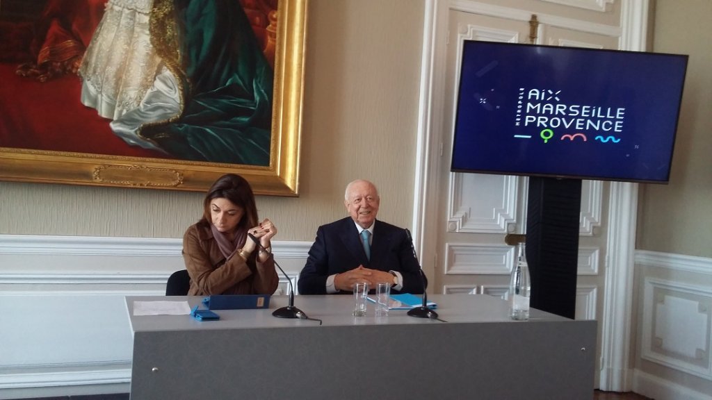 Martine Vassal et Jean-Claude Gaudin ont présenté l'Agenda du développement économique d'Aix Marseille Provence (Photo P.M.-C.)