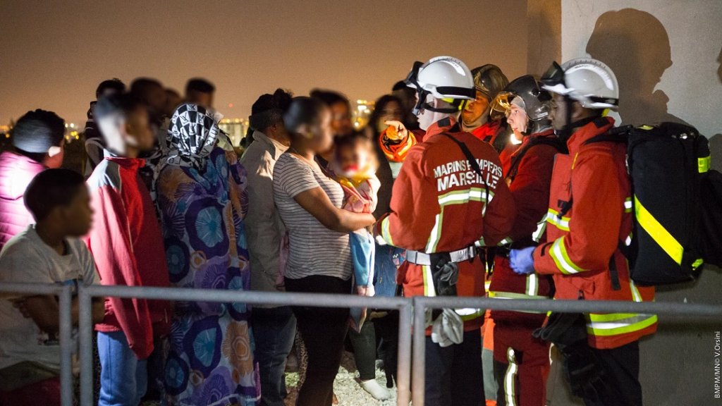 27 personnes sont mises en sécurité par les marins-pompiers (Photo : BMPM-SM Orsini)