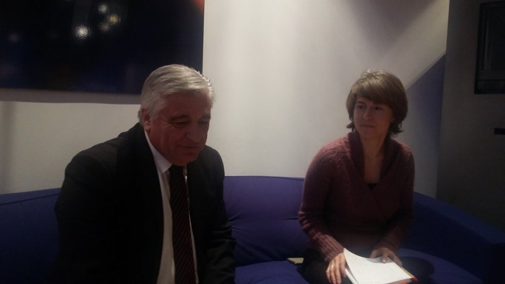 Maurice Rey, conseiller départemental en charge des personnes âgées (Photo P.M.-C.)  et Anne Rouet de 