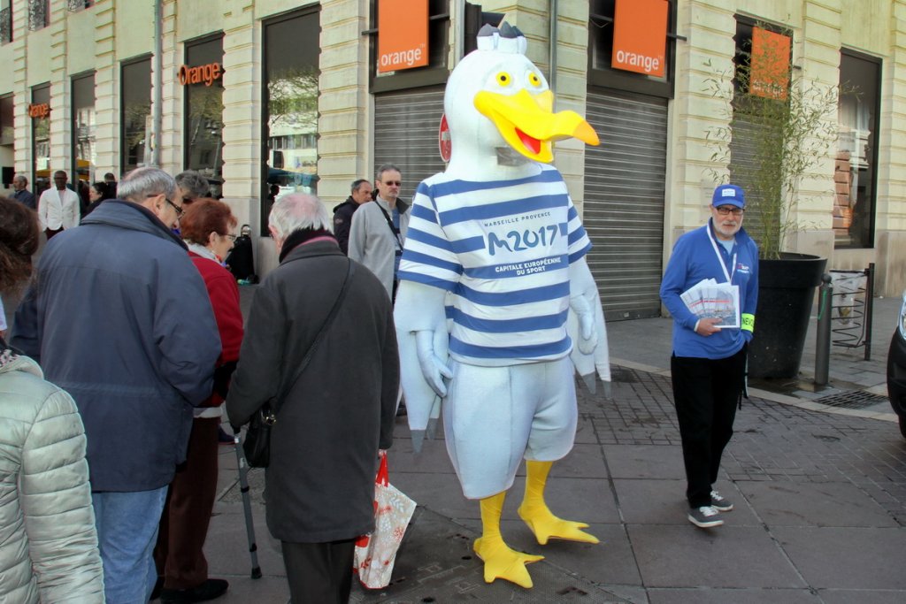 La mascotte de MP2017 (Photo Robert Poulain)