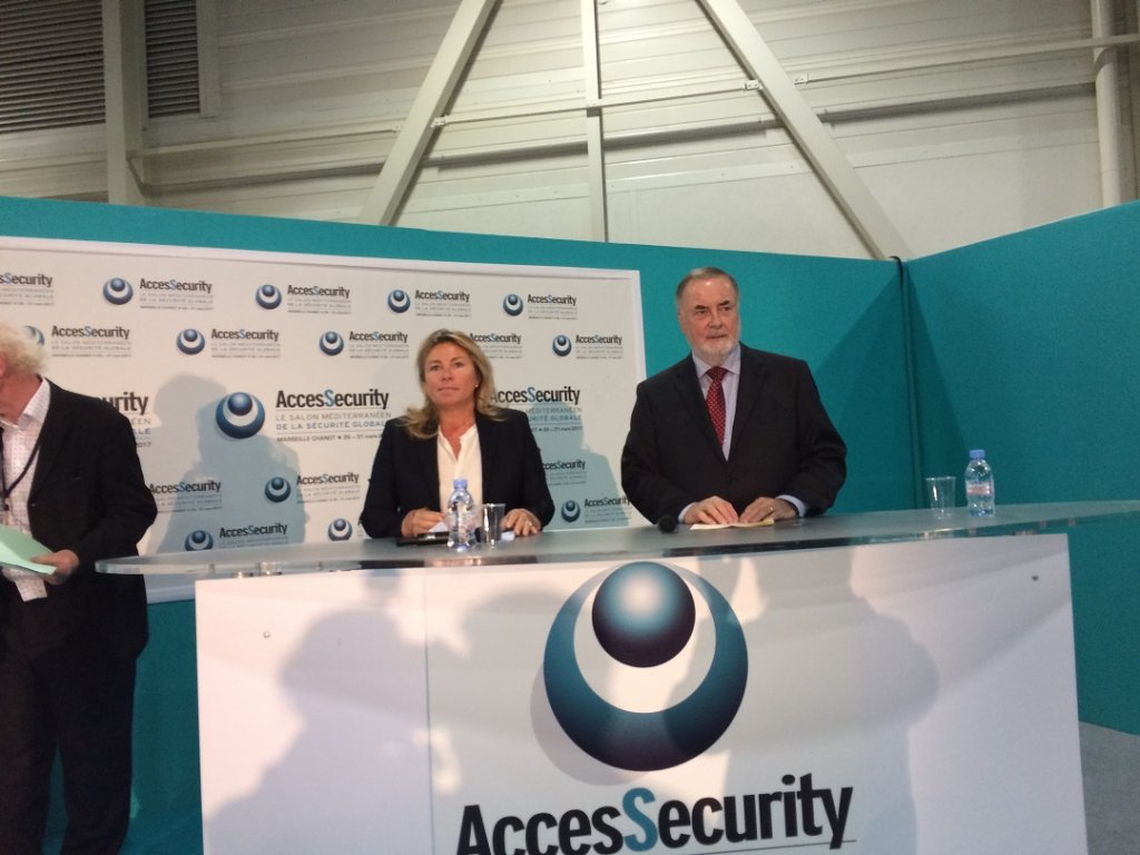 Caroline Pozmentier et Loïc Fauchon PDG du groupe des Eaux de Marseille  (Photo M.B.)